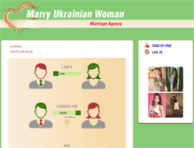 Tablet Screenshot of marry-ukrainian-woman.com